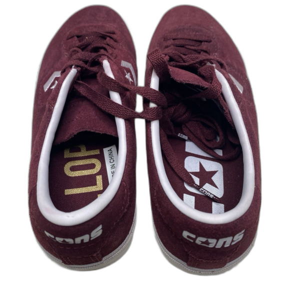 CONVERSE Louie Lopez Pro Sneakers Low Suede Skate Mens 5 Womens 6.5 Bordeaux - Picture 4 of 8